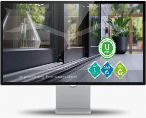 Computer displaying a website