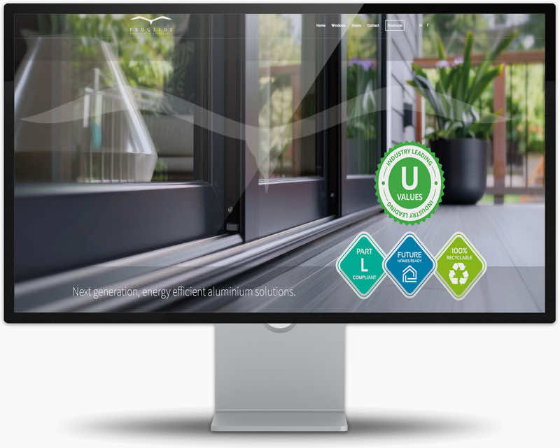 Computer displaying a website