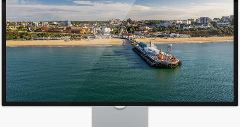 Computer displaying a bournemouth image